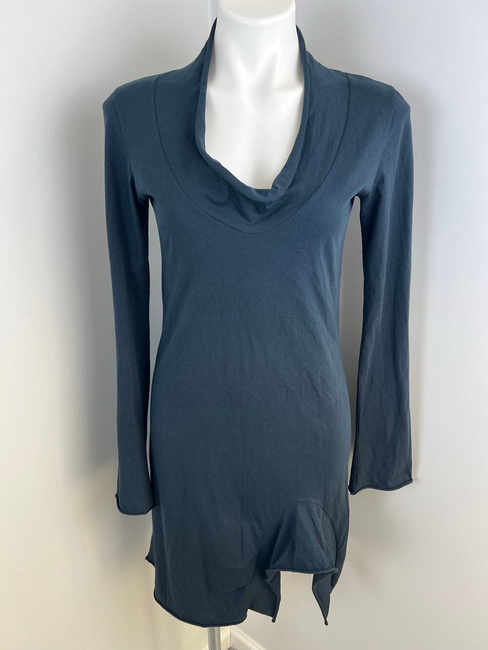 Prairie Underground Black 100% Organic Cotton Long Sleeve Dress Small